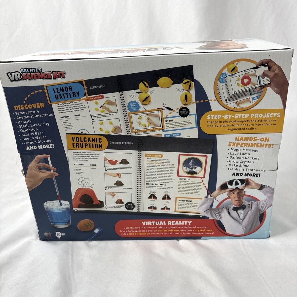 Abacus‎ Bill Nye's VR Science Kit Virtual Reality Activity Set 50Pc New Open Box - Picture 5 of 6